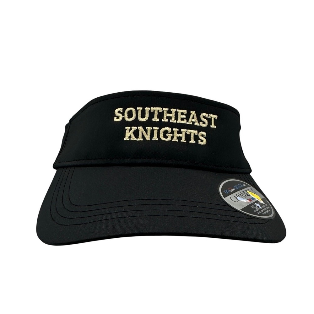 Cap America Southeast Knights Visor Unisex OSFM Black New Performance Athletic